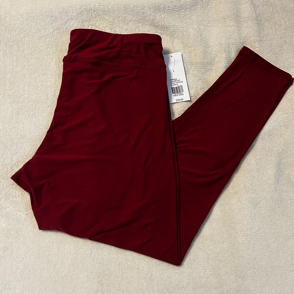 New Directions Studio Cranberry Core Leggings Size L